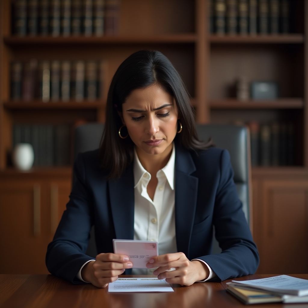 Person looking confused at a gift card with fine print